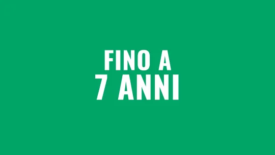 fino a 7 anni