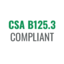 CSA 125.3 Compliant