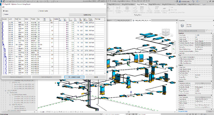 Dynamic calculations and sizing procedures