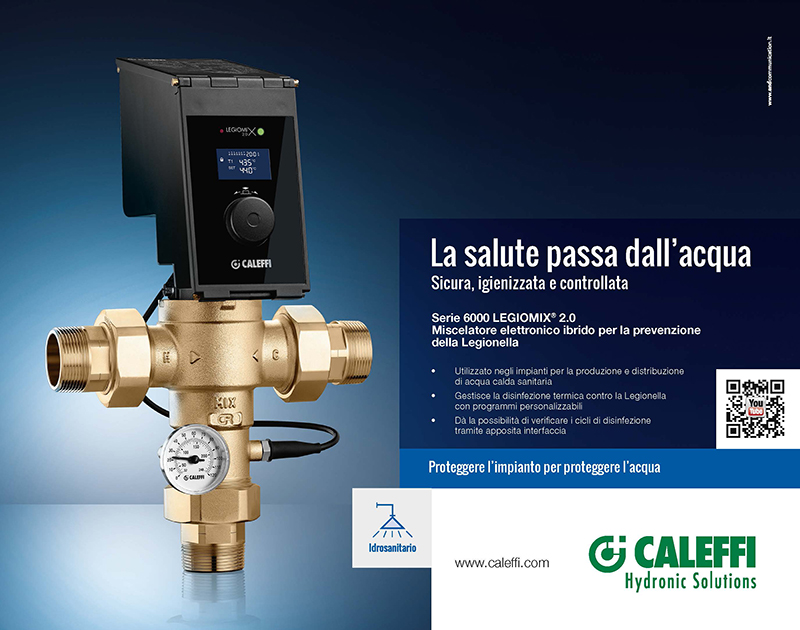 Miscelatore ibrido elettronico anti legionella