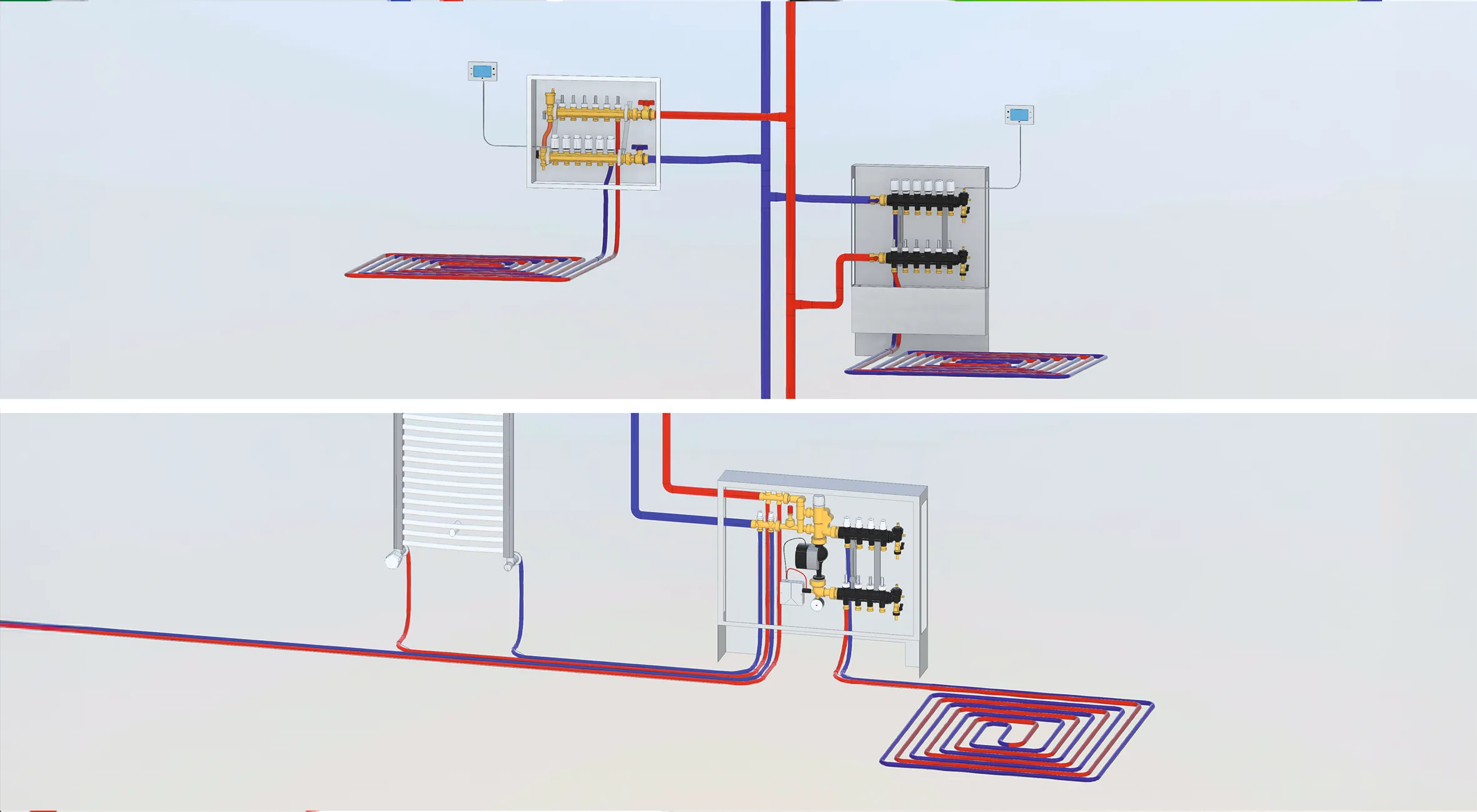 Sugárzó panel rendszer vezérlése