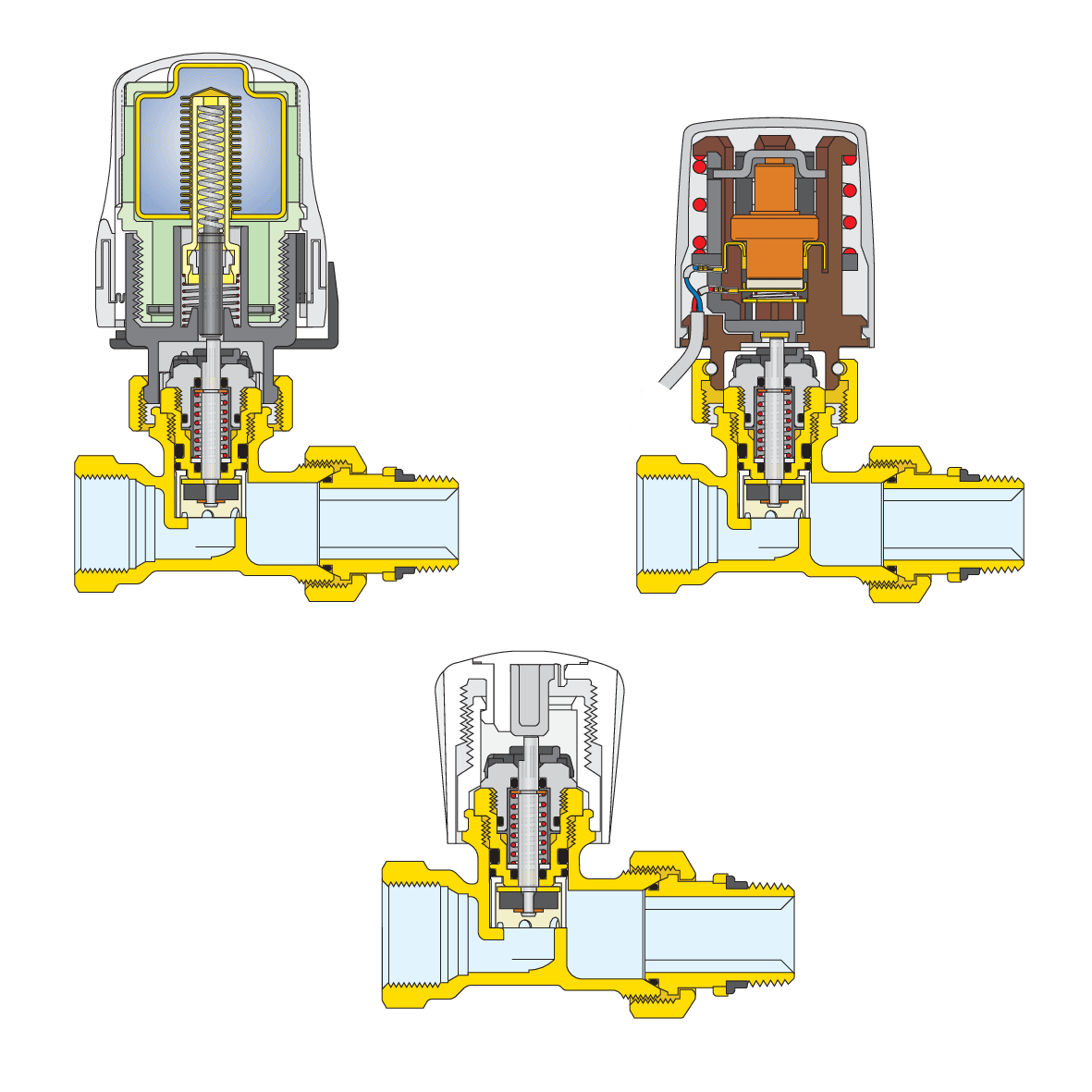 Vanne thermostatique de radiateur avec pré-régulation Caleffi 421