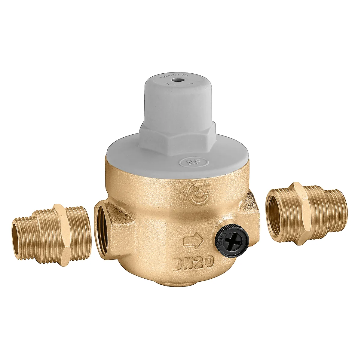 Réducteur De Pression D'eau Laiton 1/2" - Réglable 1,5 à 6 Bar - Avec Manomètre Et Filtre - 2
