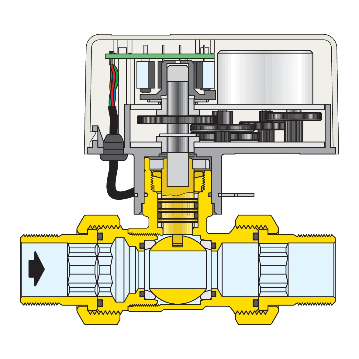 Vanne de zone trois voies Caleffi 677