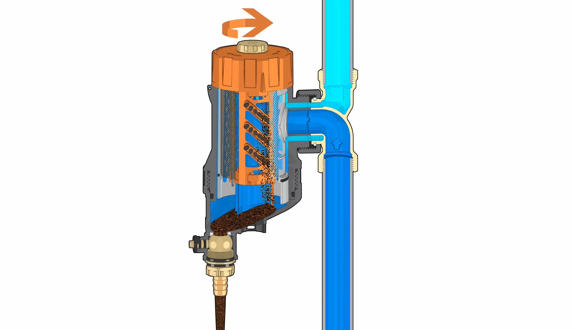 Caleffi XF - sposób czyszczenia Caleffi XF - sposób czyszczenia