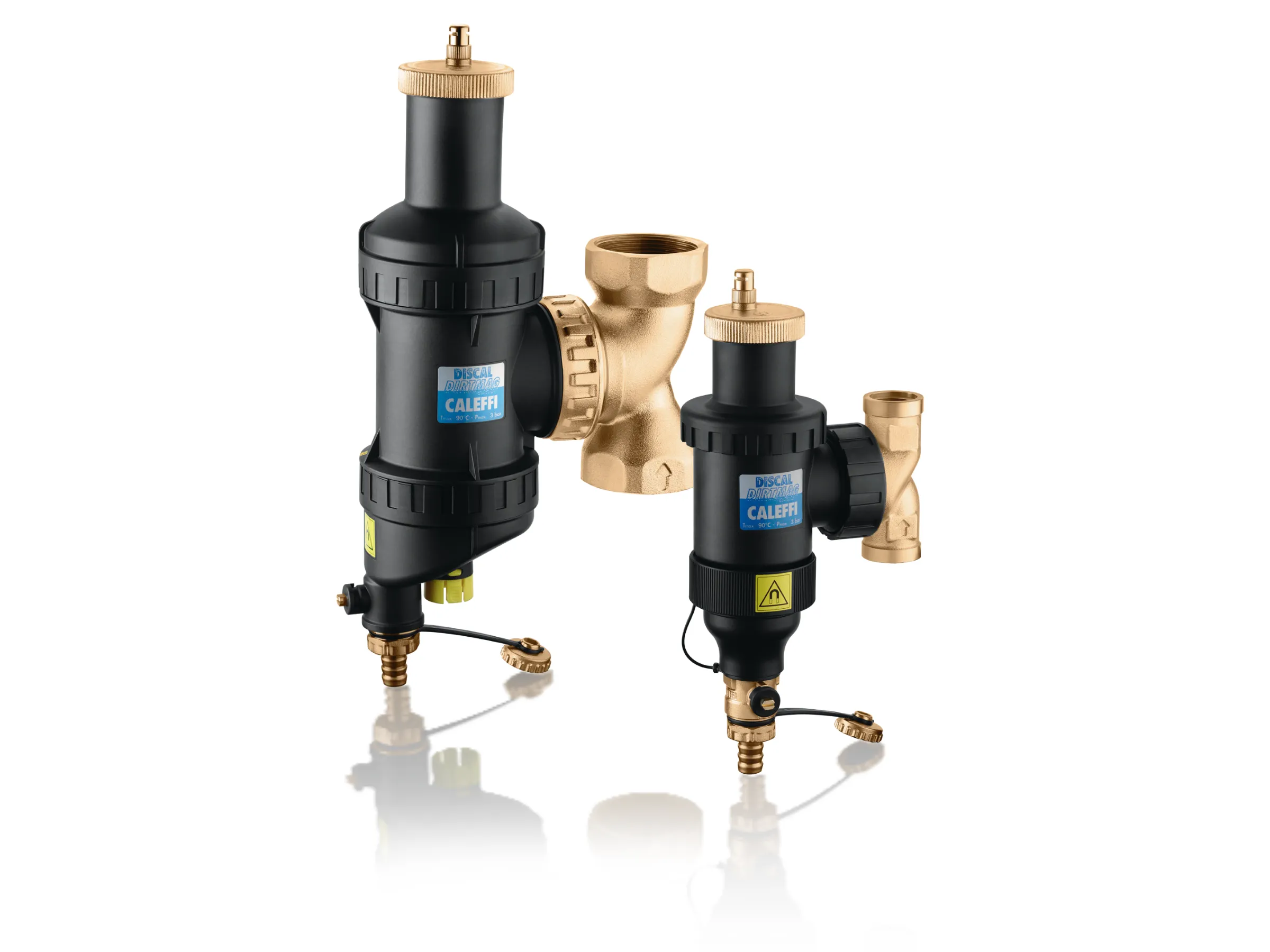 DISCALDIRT®MAG, Separador de microbolhas de ar e de sujidade com íman.