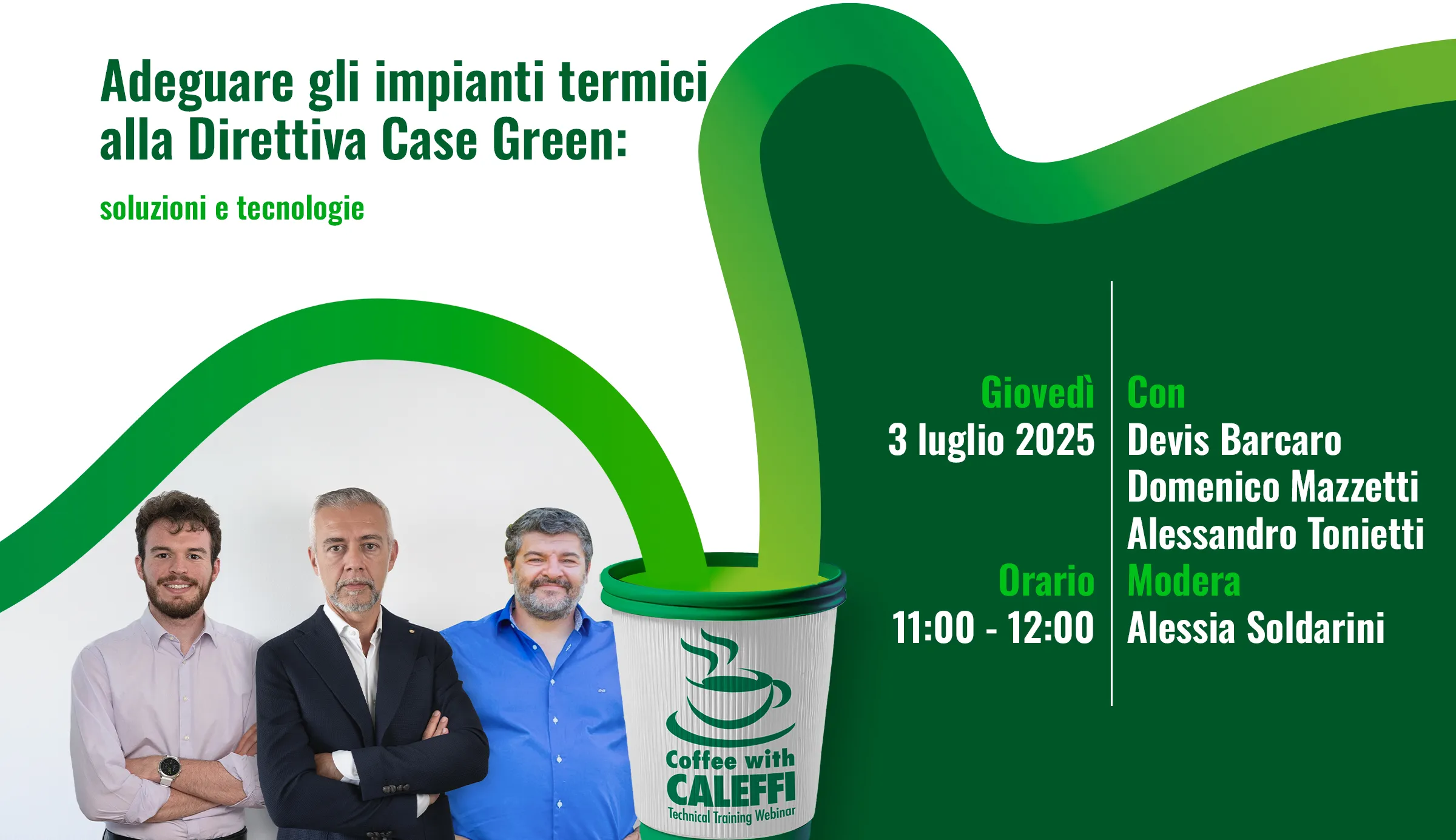 Coffee with Caleffi Direttiva Case Green
