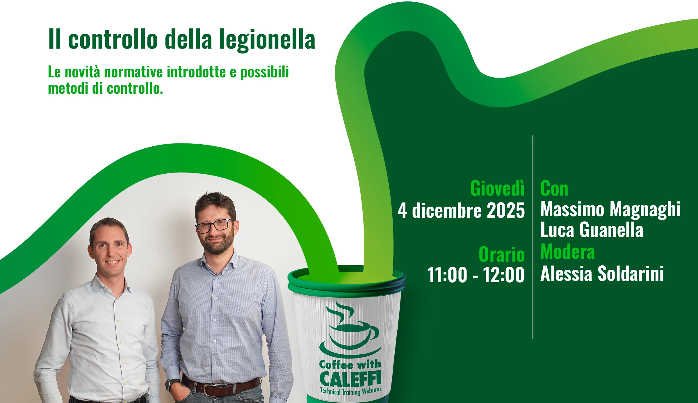 Coffee with Caleffi Il controllo della Legionella