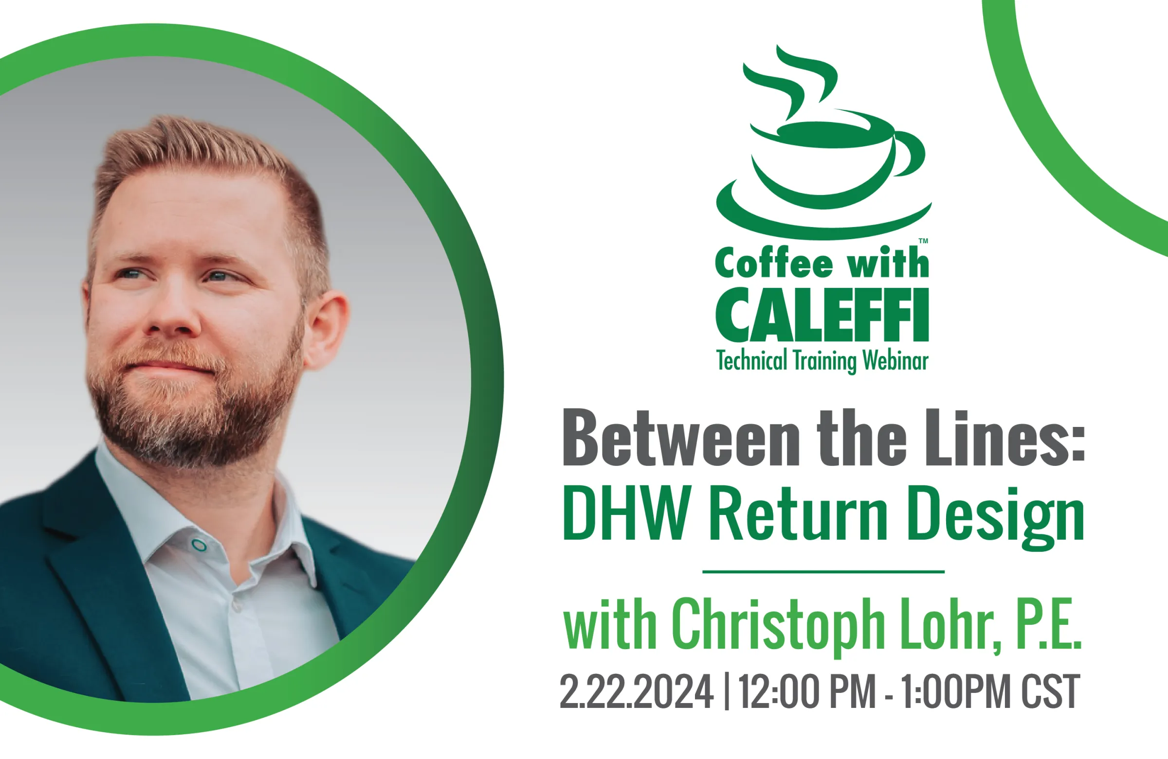 Coffee with Caleffi:  Between the Lines: DHW Return Design