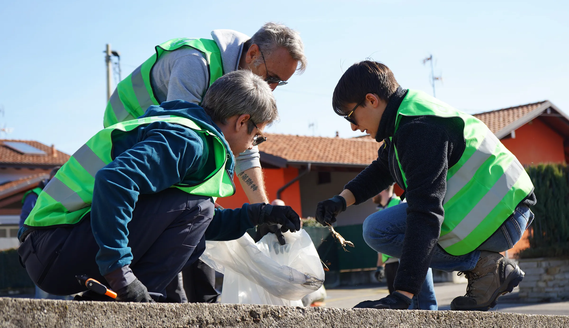 Caleffi evento raccolta plastica