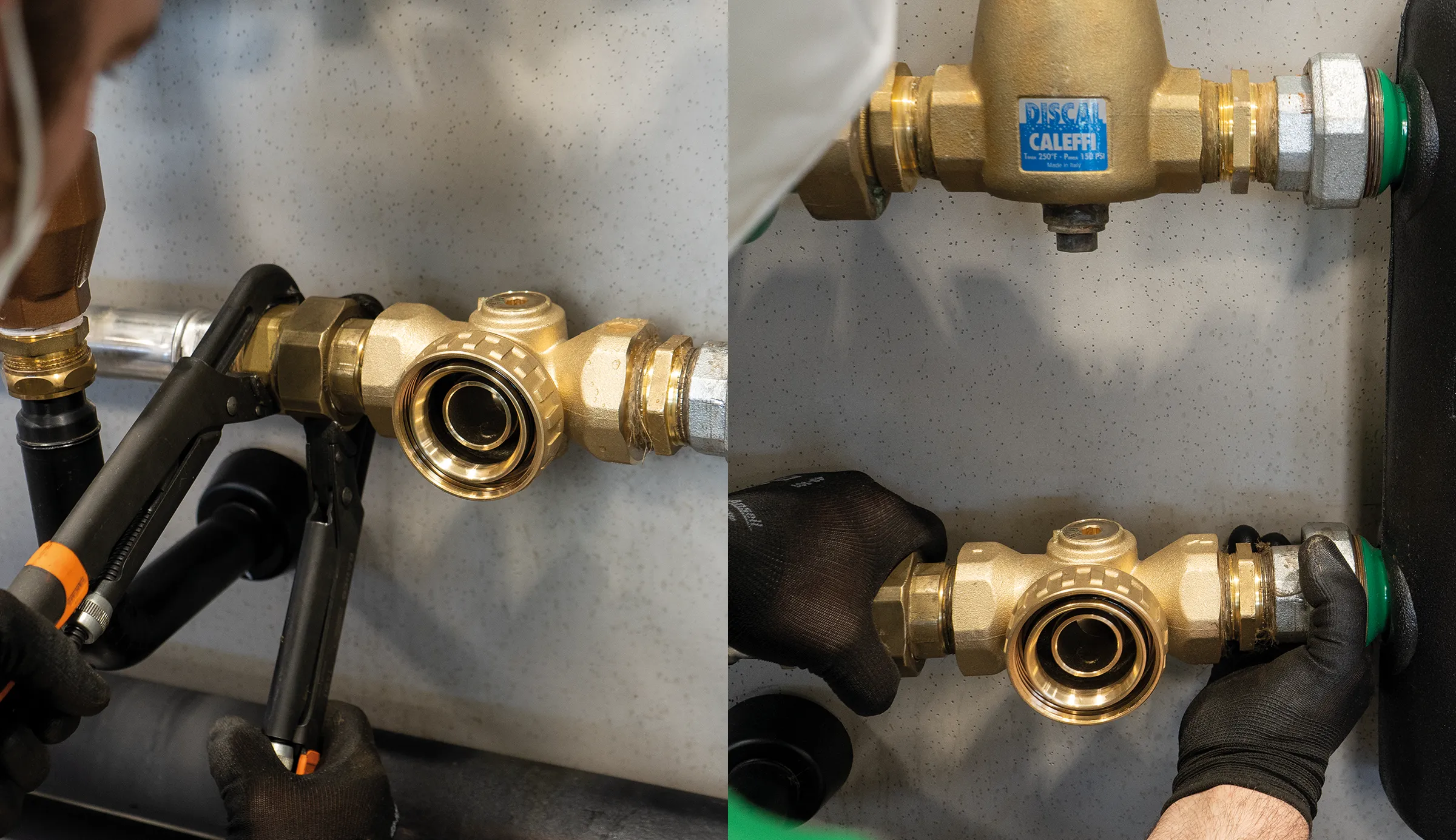 Installatie CALEFFI XF