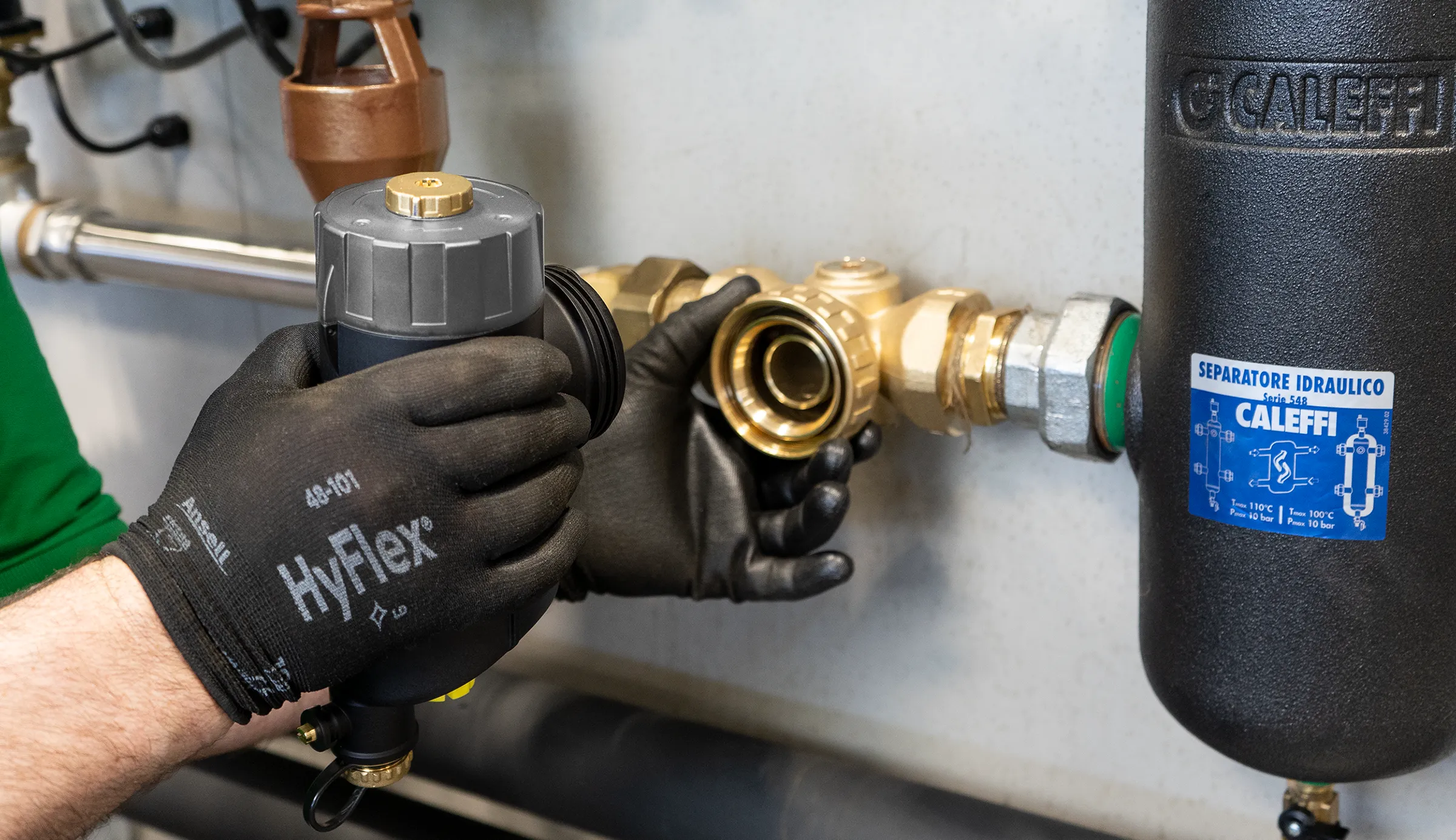 CALEFFI XF_installatie