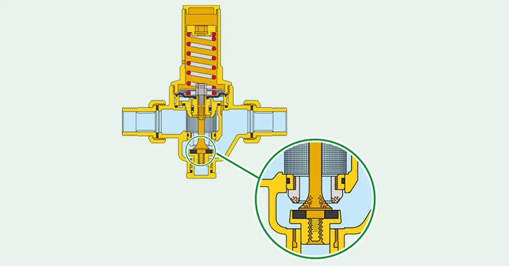 Kawitacja na regulatorze ciśnienia