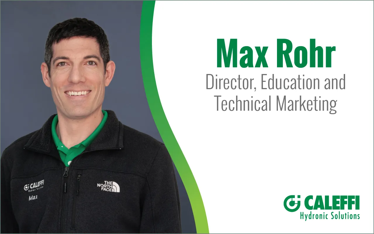 MEDIA RELEASE:  Max Rohr Promoted to  Director, Education and Technical Marketing