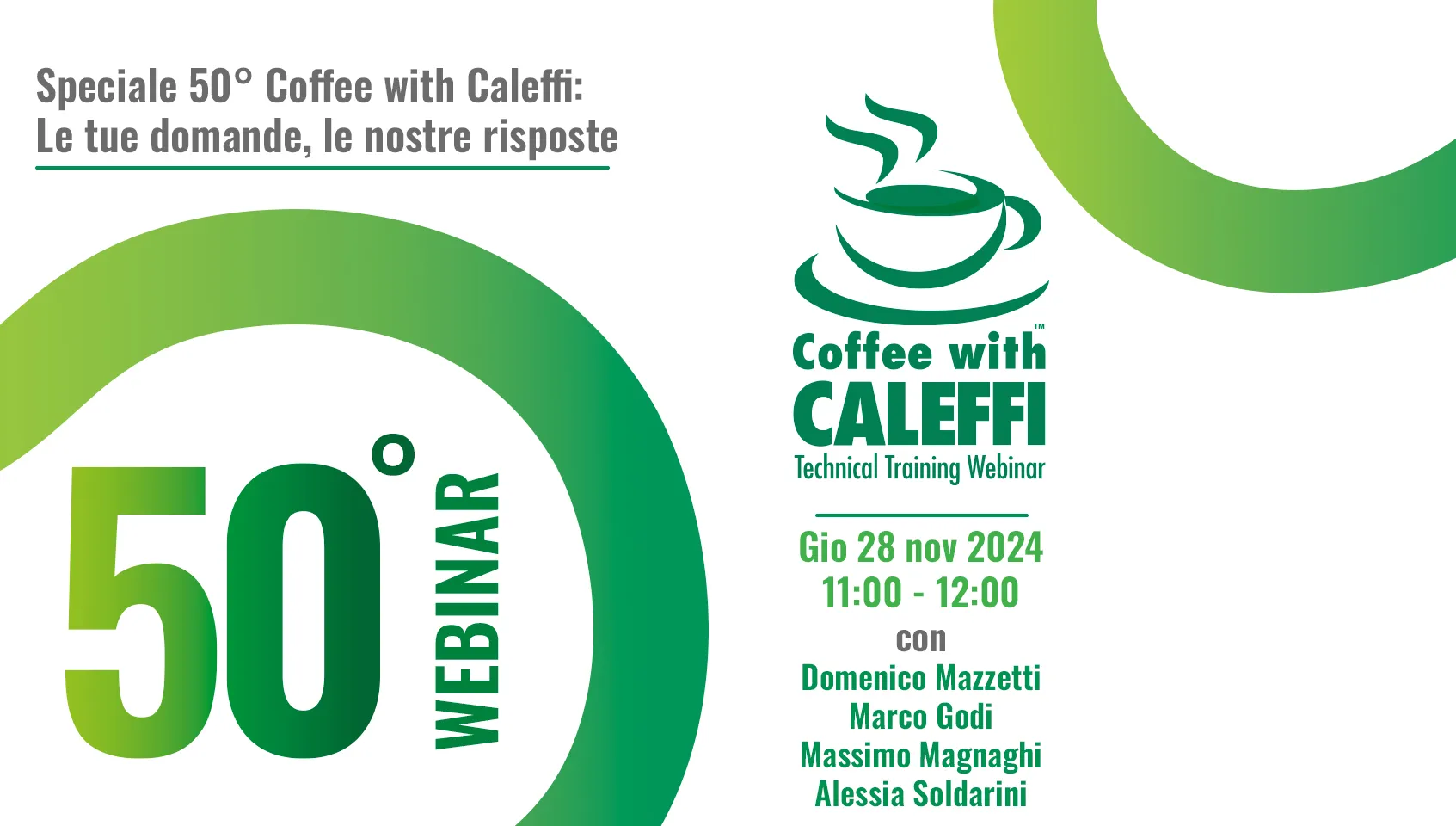 Speciale 50° Coffee with Caleffi