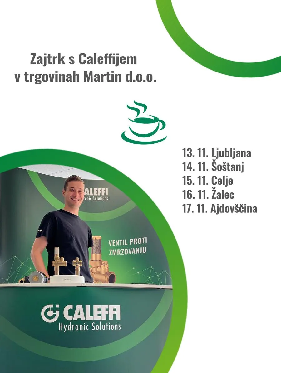 Zajtrk s Caleffijem