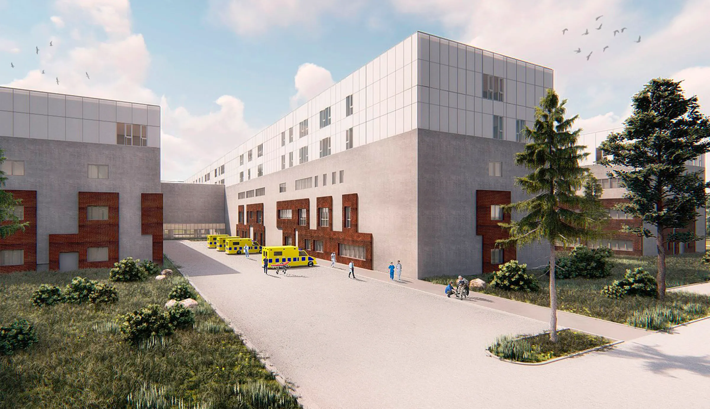 ospedale universitario di Odense, esterno ospedale universitario di Odense, esterno