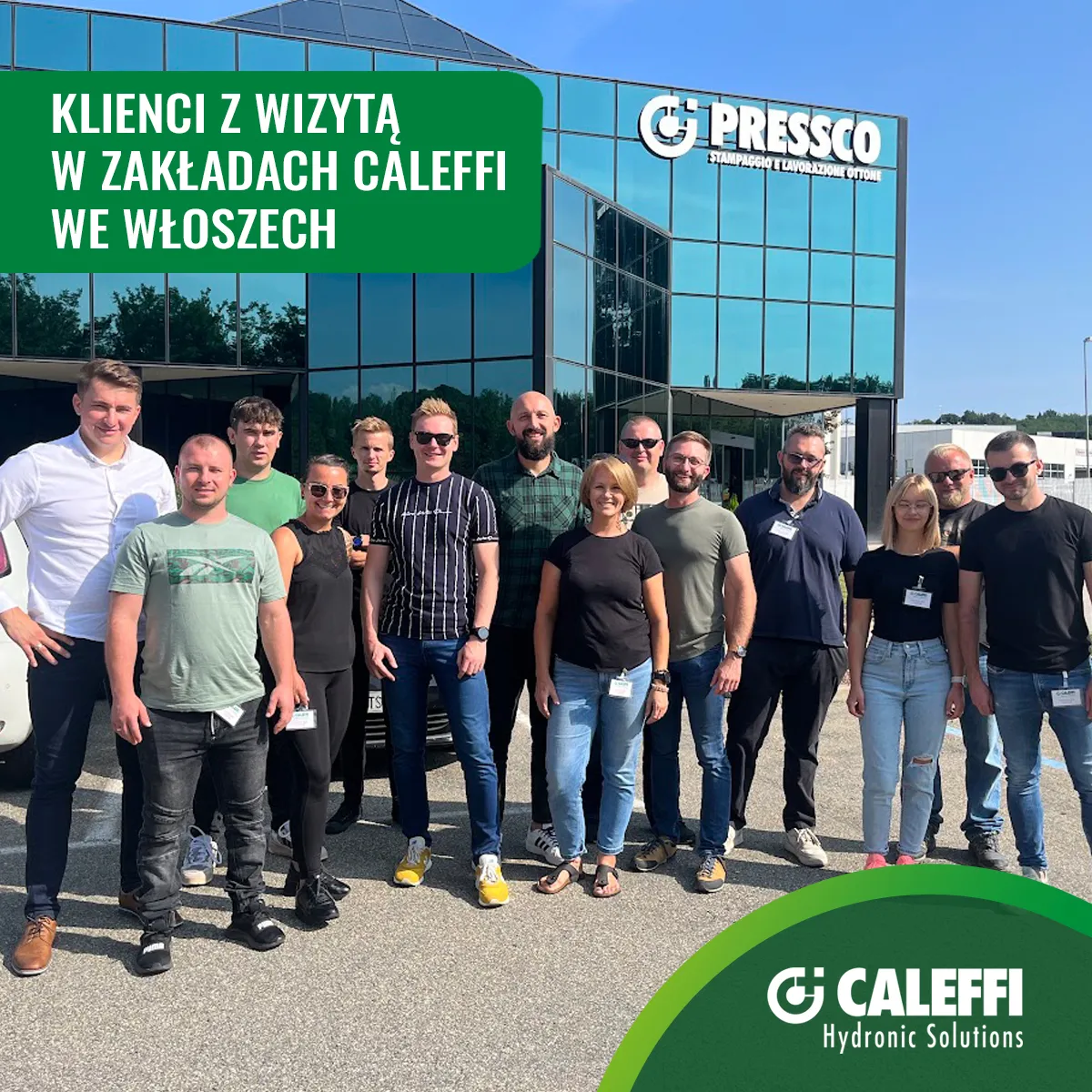 Wizyta w zakłądach produkcyjnych Caleffi Wizyta w zakładach produkcyjnych Caleffi