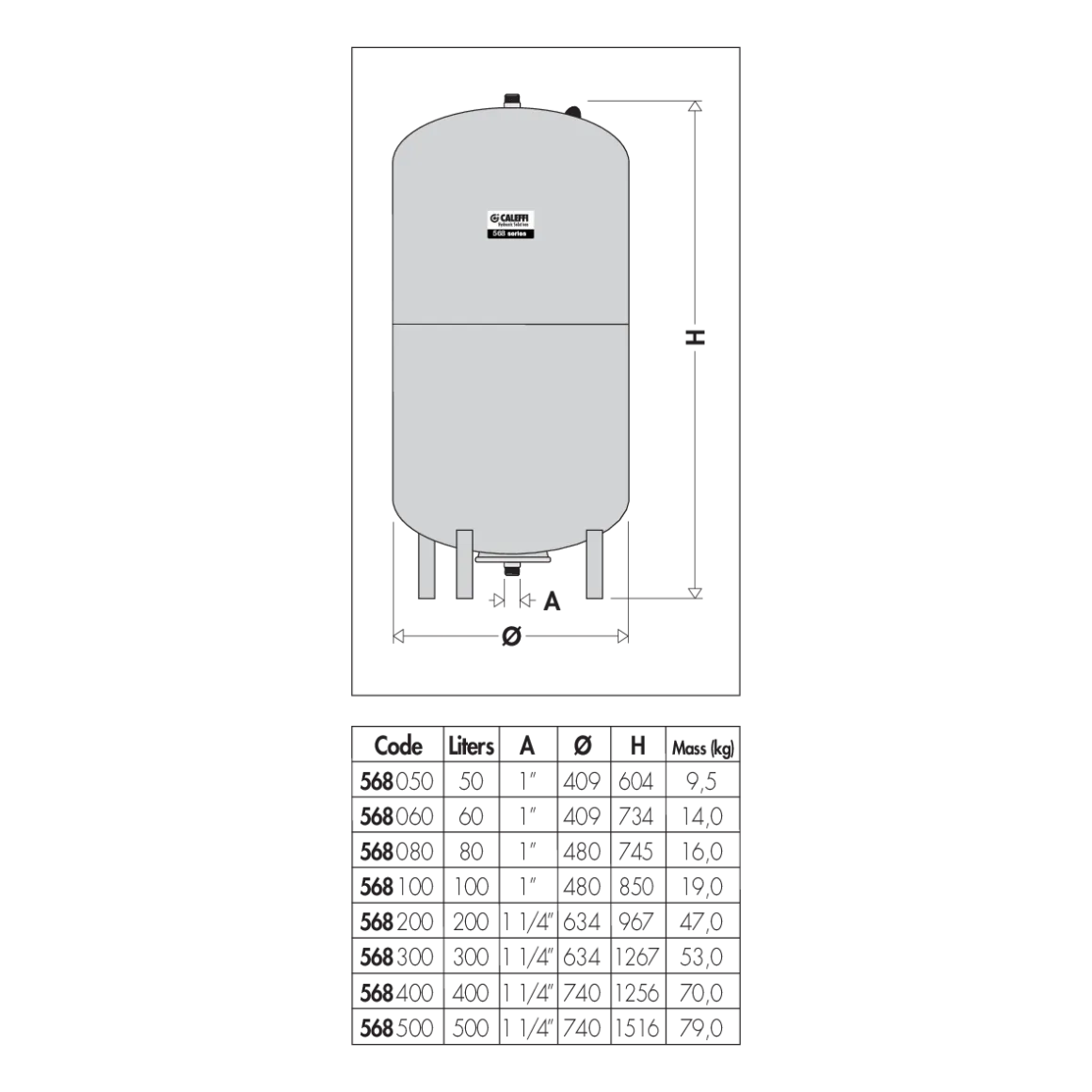 image Vaso d’espansione saldato, per impianti sanitari