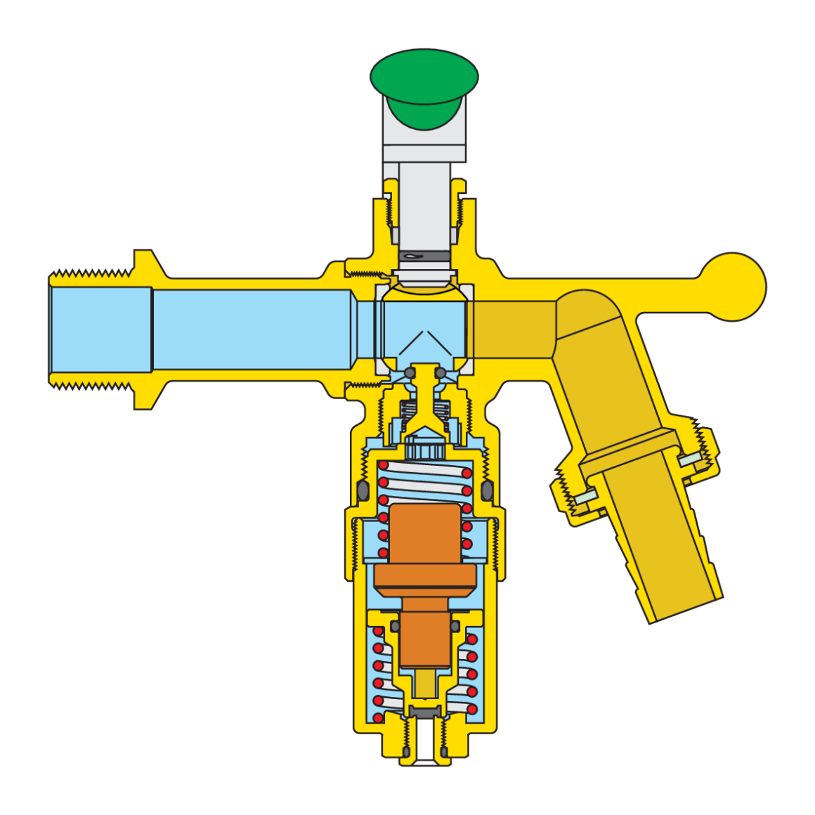 image Rubinetto da giardino a sfera, con dispositivo di sicurezza antigelo - ICECAL®