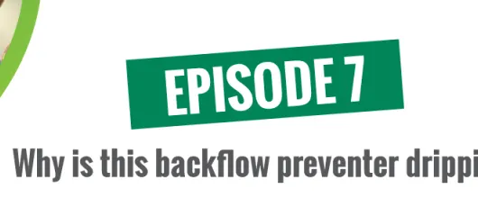 Why is this backflow preventer dripping?