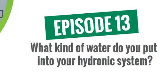What kind of water do you put into your hydronic system?