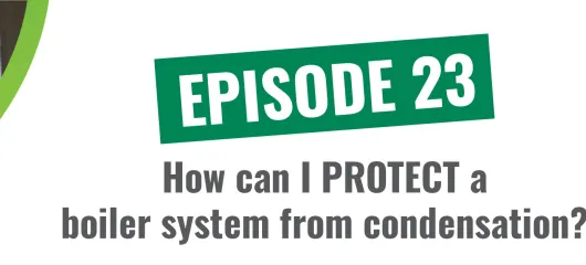 How can I protect a boiler system from condensation?