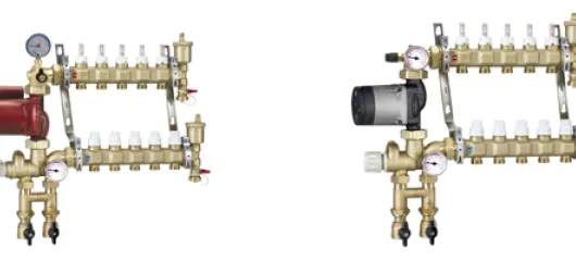 Motorized and Thermostatic Manifold Mixing Stations