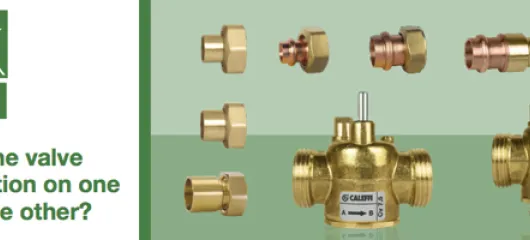 Ask Caleffi:  Can I get your zone valve with a sweat connection on one end and NPT on the other?