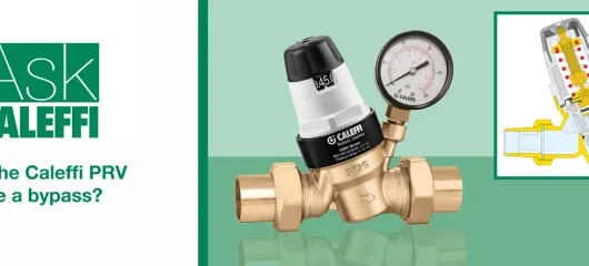 Does the Caleffi PRV have a bypass?