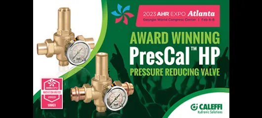 PresCal™ HP Piston-type PRV Named AHR Innovation Award Winner
