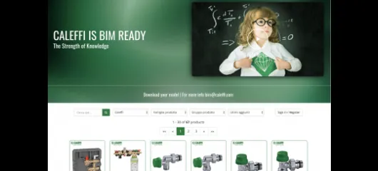 Nouă pagină de internet BIM Caleffi 