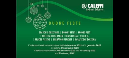 Caleffi SPA Christmas closure