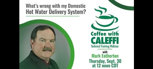 Coffee with Caleffi™:  What's wrong with my DHW delivery system?