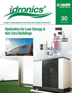Hydronics for Low-Energy & Net-Zero Buildings idronics cover 30