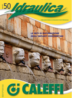 Copertina Idraulica Caleffi numero 50 Copertina Idraulica Caleffi numero 50