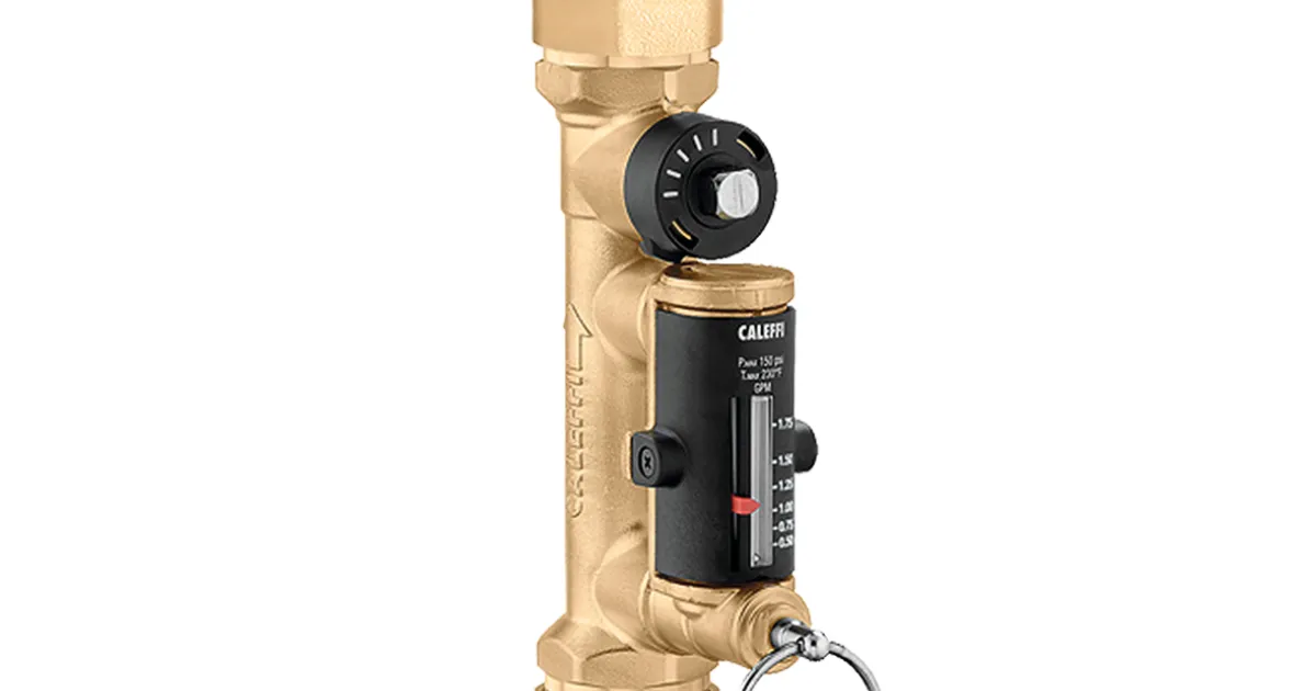 Quicksetter+™, Balancing valve with flow meter (PEX) | Caleffi S.p.a.