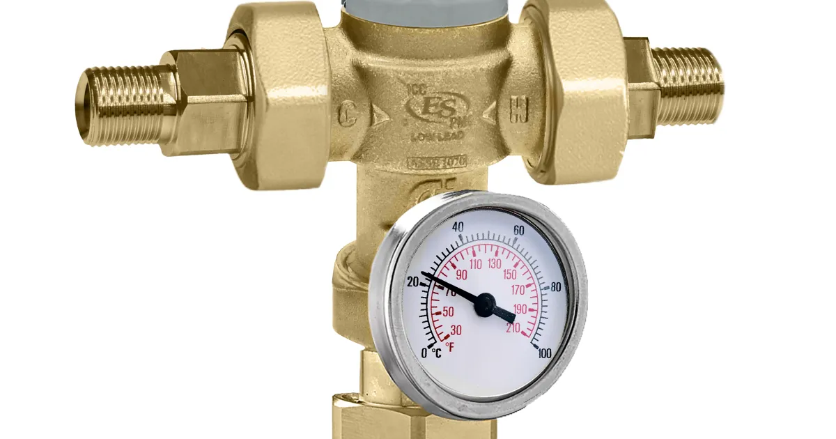 TubMixer™, Adjustable thermostatic highflow pointof use mixing valve