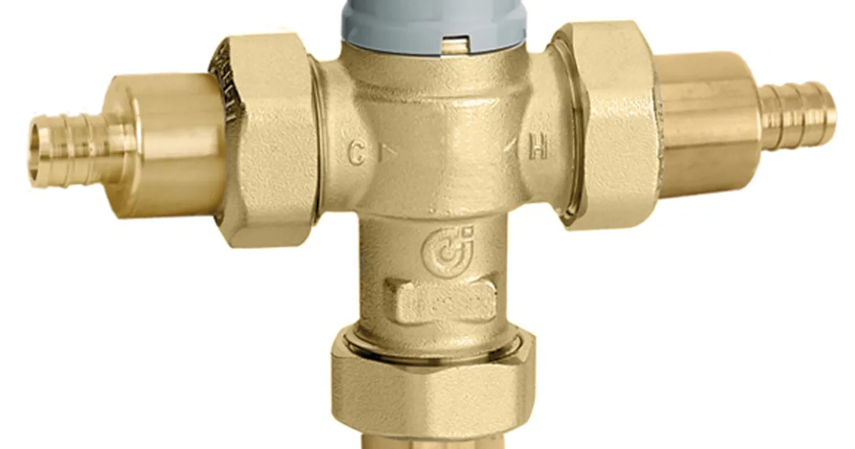 TubMixer™, Adjustable thermostatic highflow pointof use mixing valve