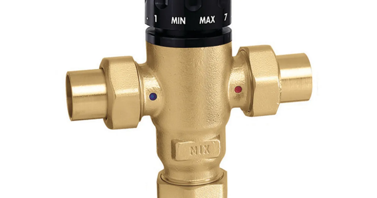 MixCal™, Adjustable thermostatic mixing valve (sweat) | Caleffi S.p.a.