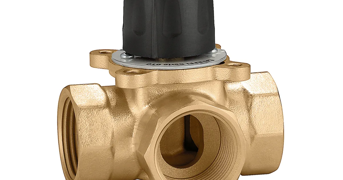 Three-way sector mixing valve, threaded connections. | Caleffi S.p.a.