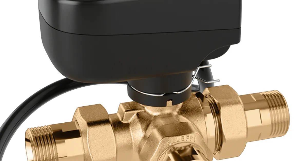 Motorised three-way diverting ball valve. | Caleffi S.p.a.