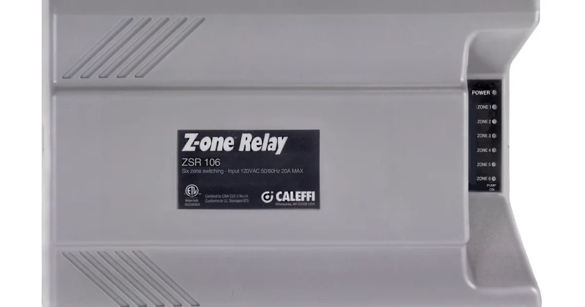 Z-one™ , Multi-zone pump control | Caleffi S.p.a.